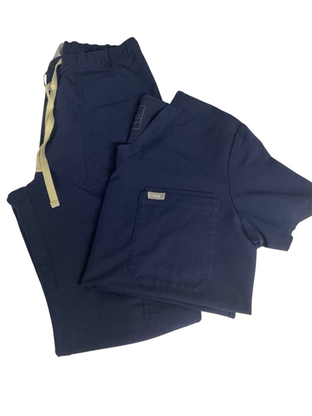 FIGS scrub Blue Set Top & Cairo Cargo Pants PANTS PO#2017 TOP PO# 2017